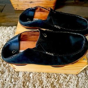 olukai men's  leather slippers (Blk) size 12